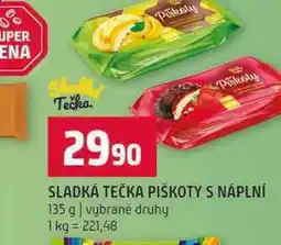 Terno SLADKÁ TEČKA PIŠKOTY S NÁPLNÍ 135 g vybrané druhy nabídka