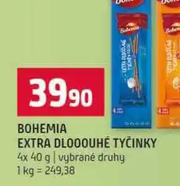 Terno BOHEMIA EXTRA DLOOOUHÉ TYČINKY 4x 40 g vybrané druhy nabídka