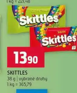 Terno SKITTLES 38 g vybrané druhy nabídka