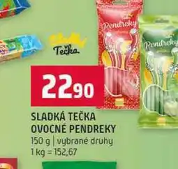 Terno SLADKÁ TEČKA OVOCNÉ PENDREKY 150 g vybrané druhy nabídka