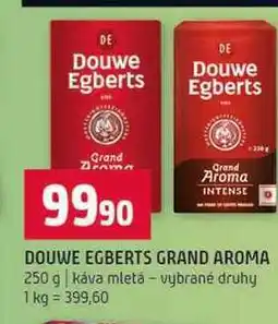 Terno DOUWE EGBERTS GRAND AROMA 250 g káva mletá vybrané druhy nabídka