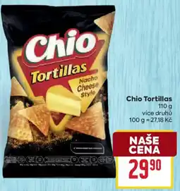 Billa Chio Tortillas nabídka
