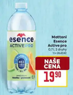 Billa Mattoni Essence Active pro nabídka