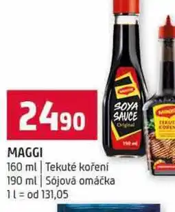 Terno MAGGI 160 ml Tekuté koření 190 ml Sójová omáčka nabídka