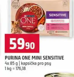 Terno PURINA ONE MINI SENSITIVE 4x 85 g kapsička pro psy nabídka