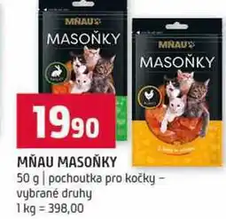 Terno MŇAU MASOŇKY 50 g pochoutka pro kočky vybrané druhy nabídka