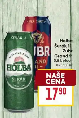 Billa Holba Šerák 11, Zubr Grand 11 nabídka