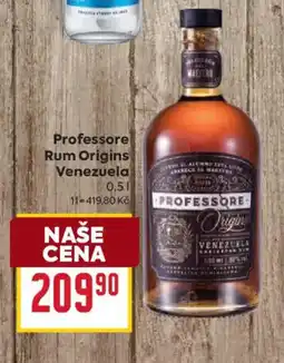 Billa Professore rum origins venezuela nabídka
