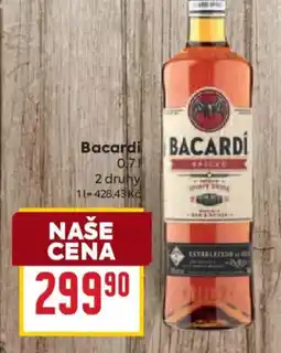 Billa Bacardi nabídka