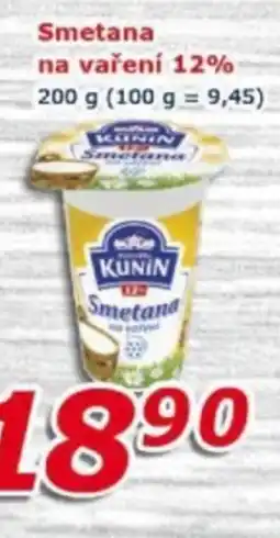 ESO MARKET Kunin smetana na vaření 12% nabídka