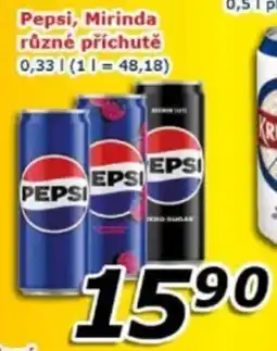ESO MARKET Pepsi, mirinda různé příchutě nabídka