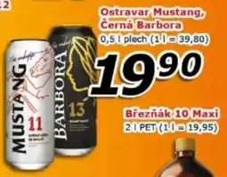 ESO MARKET Ostravar Mustang, Černá Barbora nabídka