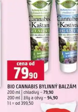 Terno BIO CANNABIS BYLINNÝ BALZÁM 200 ml chladivý 200 ml žíly a cévy nabídka