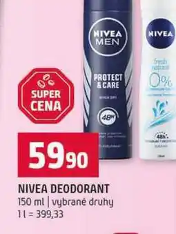 Terno NIVEA DEODORANT 150 ml vybrané druhy nabídka