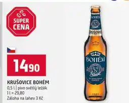 Terno KRUŠOVICE BOHÉM 0,5l pivo světlý ležák nabídka