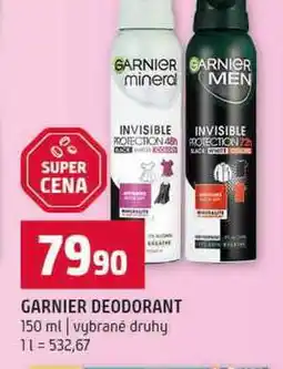 Terno GARNIER DEODORANT 150 ml vybrané druhy nabídka