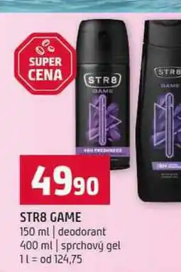 Terno STR8 GAME 150 ml deodorant 400 ml sprchový gel nabídka