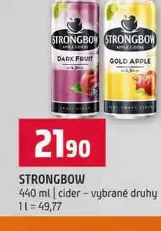 Terno STRONGBOW 440 ml cider vybrané druhy nabídka