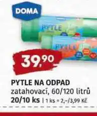 Terno DOMA PYTLE zatahovaci, 60/120 litrů 20/10 ks nabídka