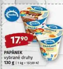 Terno PAPÁNEK vybrané druhy nabídka