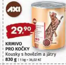 Terno KRMIVO PRO KOČKY Kousky s hovězím a játry nabídka