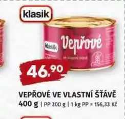 Terno VEPŘOVÉ VE VLASTNÍ ŠŤÁVĚ nabídka