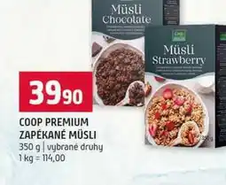 Terno COOP PREMIUM ZAPÉKANÉ MÜSLI 350 g vybrané druhy nabídka