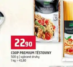 Terno COOP PREMIUM TĚSTOVINY 500 g vybrané druhy nabídka
