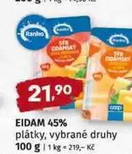 Terno EIDAM 45% plátky, vybrané druhy nabídka