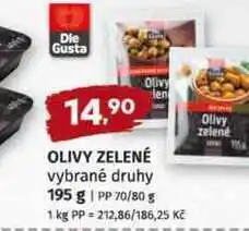 Terno OLIVY ZELENÉ vybrané druhy nabídka