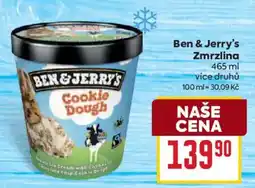 Billa Ben & Jerry's Zmrzlina nabídka