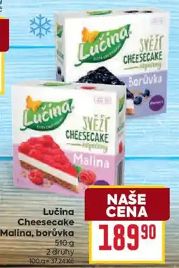 Billa Lučina Cheesecake Malina, borůvka nabídka
