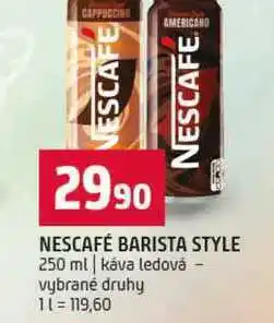 Terno NESCAFÉ BARISTA STYLE 250 ml káva ledová vybrané druhy nabídka