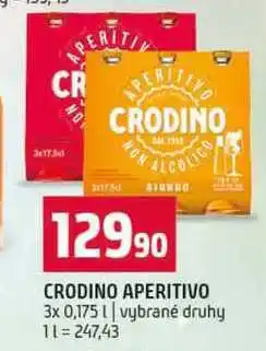 Terno CRODINO APERITIVO 3x 0,175l vybrané druhy nabídka