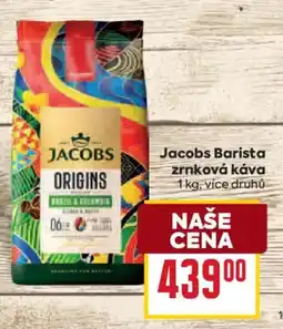 Billa Jacobs Barista zrnková káva nabídka