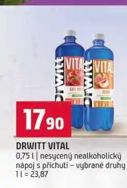 Terno DRWITT VITAL 0,75l nesycený nealkoholický nápoj s příchutí vybrané druhy nabídka