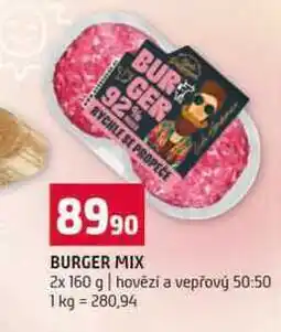 Terno BURGER MIX 2x 160 g hovězí a vepřový nabídka