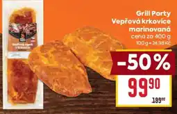 Billa Grill Party Vepřová krkvice marinovaná nabídka