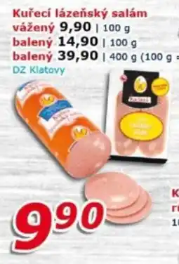 ESO MARKET Kuřecí lázeňský salám nabídka