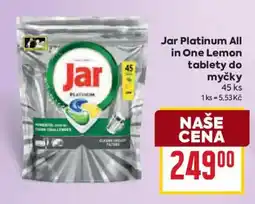 Billa Jar platinum all in one lemon tablety do myčky nabídka