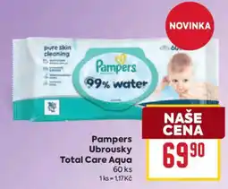Billa Pampers Ubrousky Total Care Aqua nabídka
