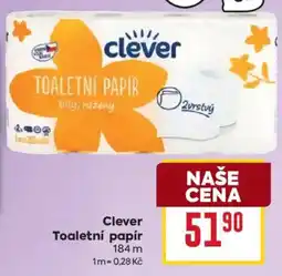 Billa Clever toaletní papír nabídka