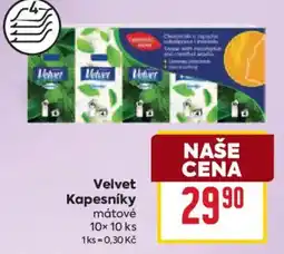 Billa Velvet Kapesníky mátové nabídka