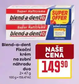 Billa Blend-a-dent fixační krém na zubní náhradu nabídka
