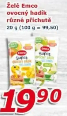 ESO MARKET Emco super ovocný hadík různé příchutě nabídka