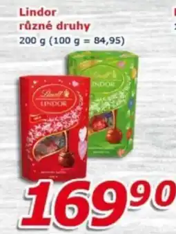 ESO MARKET Lindor různé druhy nabídka