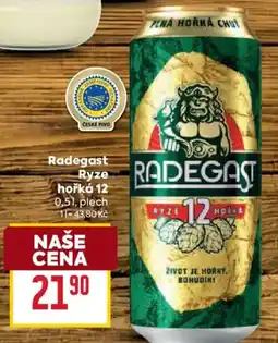 Billa Radegast Ryze hořká 12 nabídka