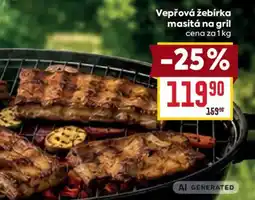 Billa Vepřová žebírka masitá na gril nabídka
