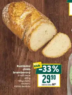 Billa Billa klub rustikální chléb bramborový nabídka