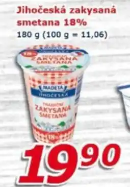 ESO MARKET Madeta jihočeská zakysaná smetana 18% nabídka